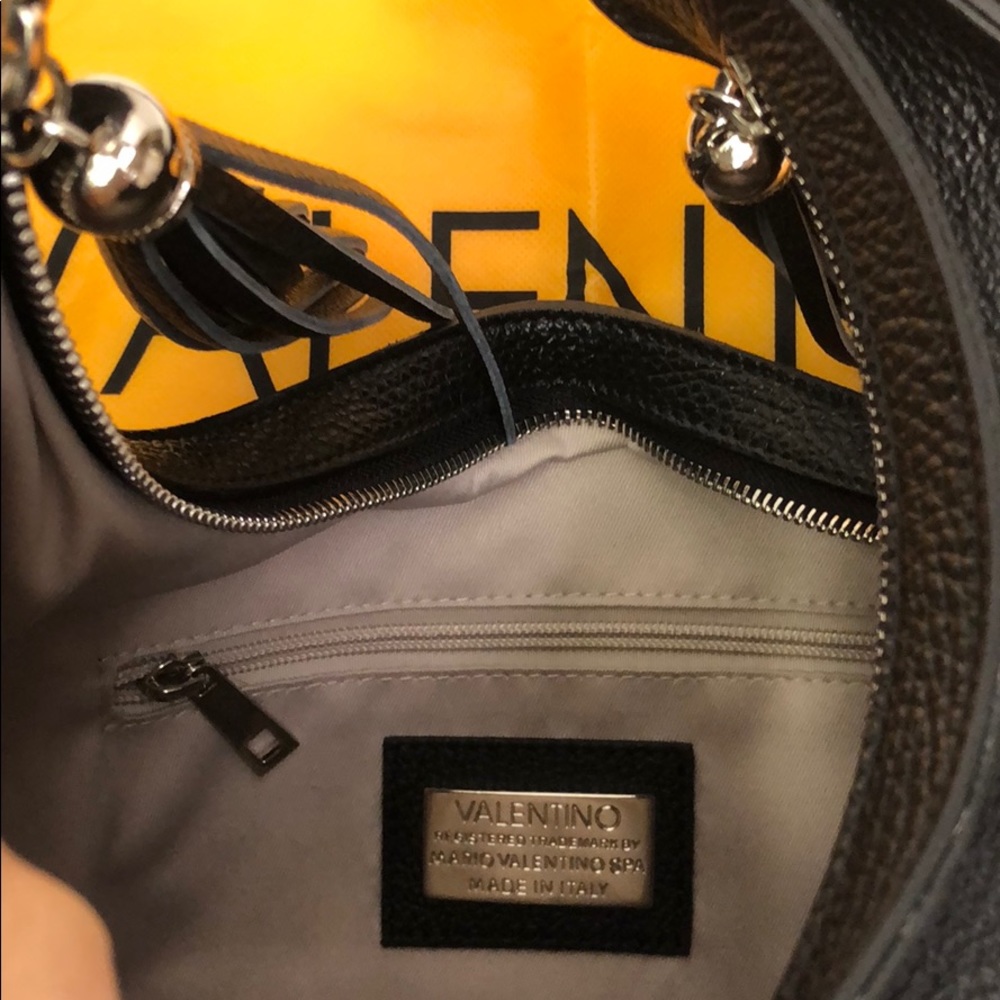 Valentino Bags By Mario Valentino Black Hobo New - Picture 7 of 8